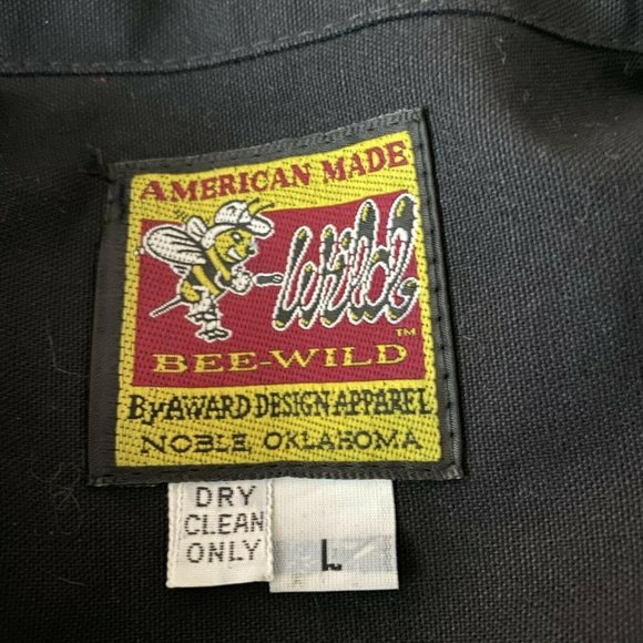 NEW Vintage Rodeo Denim Jacket Mens L Black Everything Else is Just A Game - Picture 5 of 6